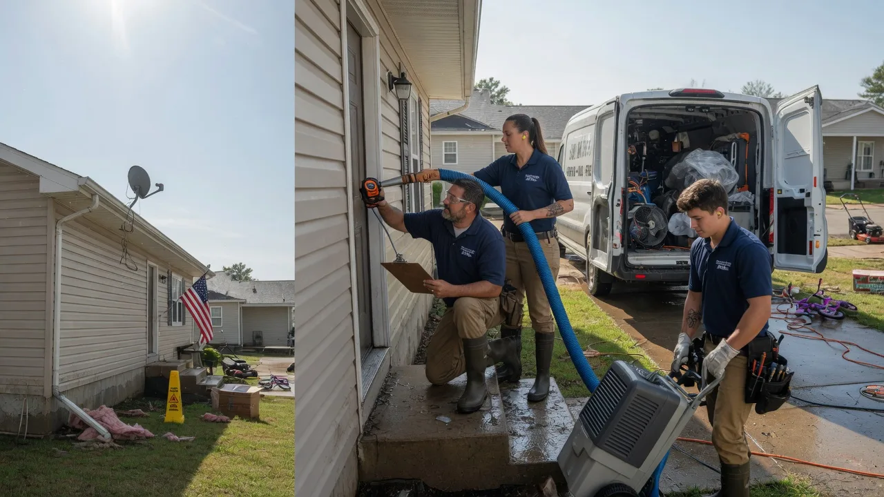 Ceiling Water Damage Restoration in Fults, IL near me